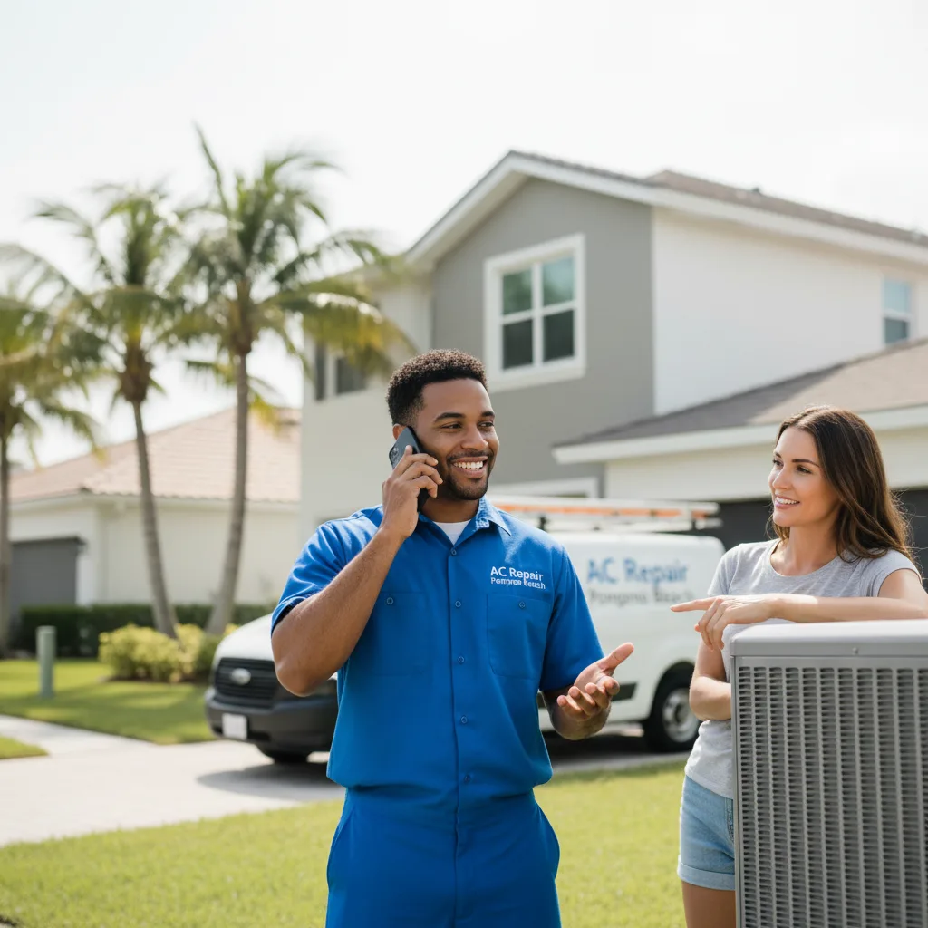 AC Repair Pompano Beach customer support in Huntington Park